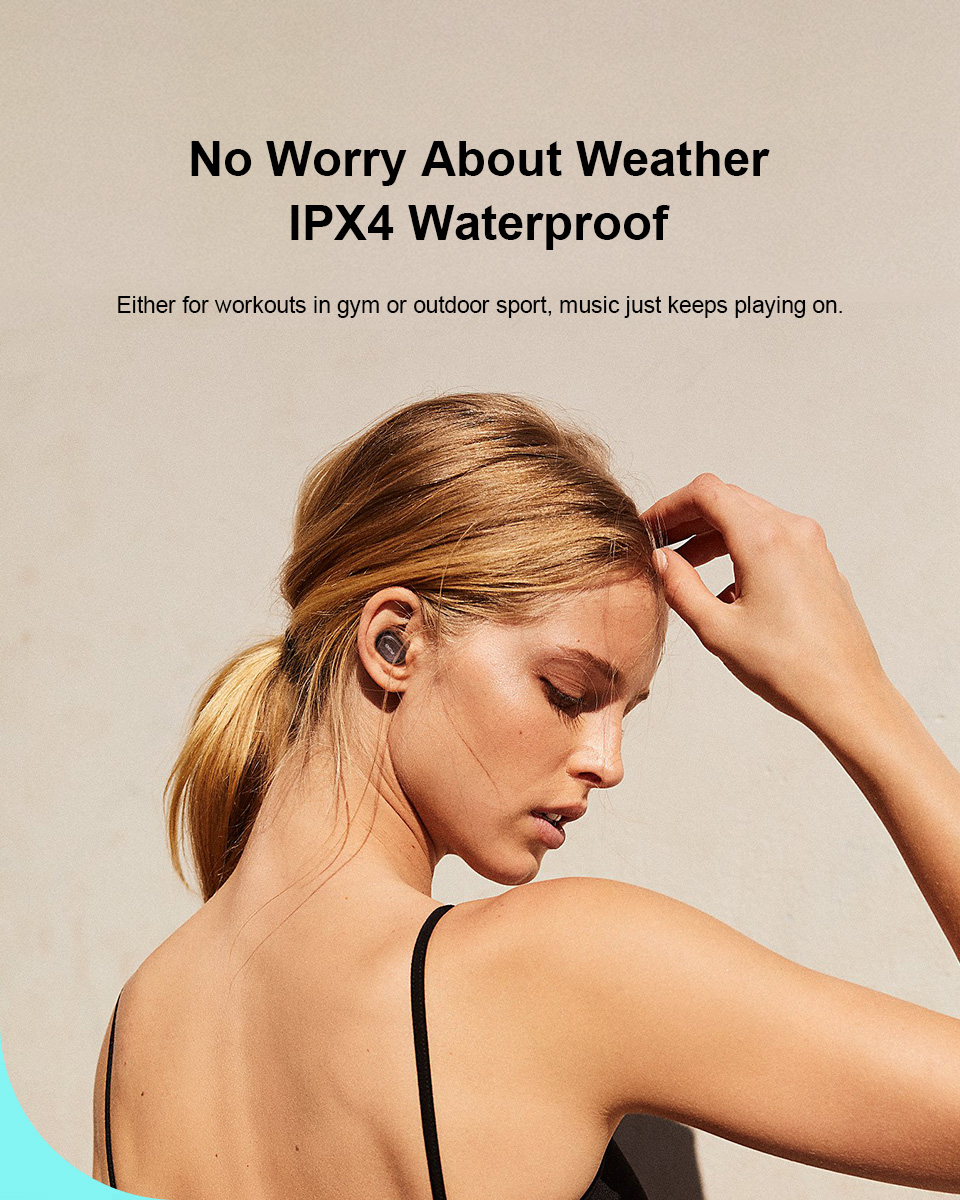 No worry about weather IPX4 Waterproof