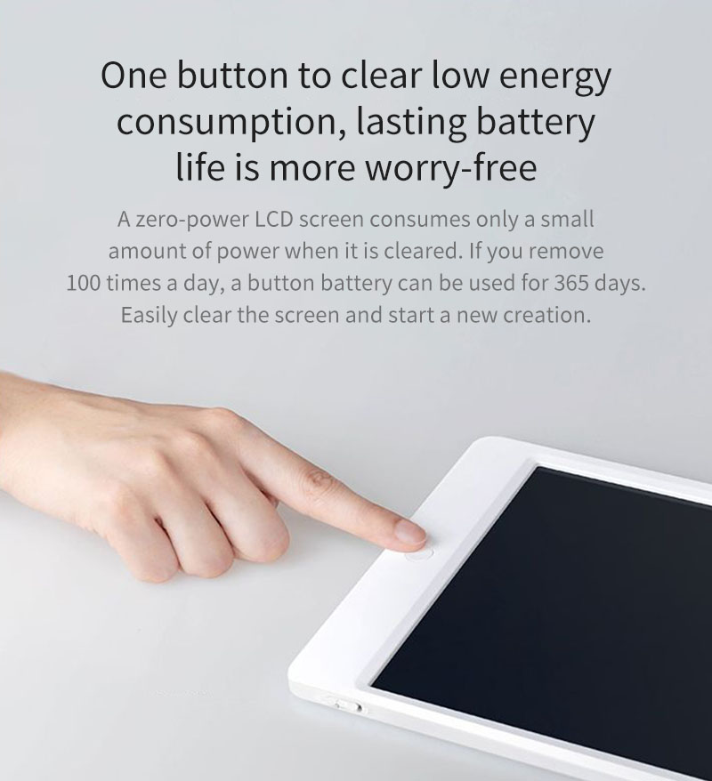 One button to clear low energy consumption, lasting battery life is more worry-free