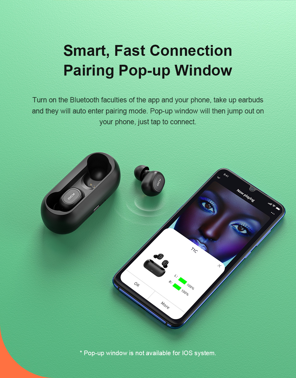 Smart, Fast connection Pairing Pop-up Window