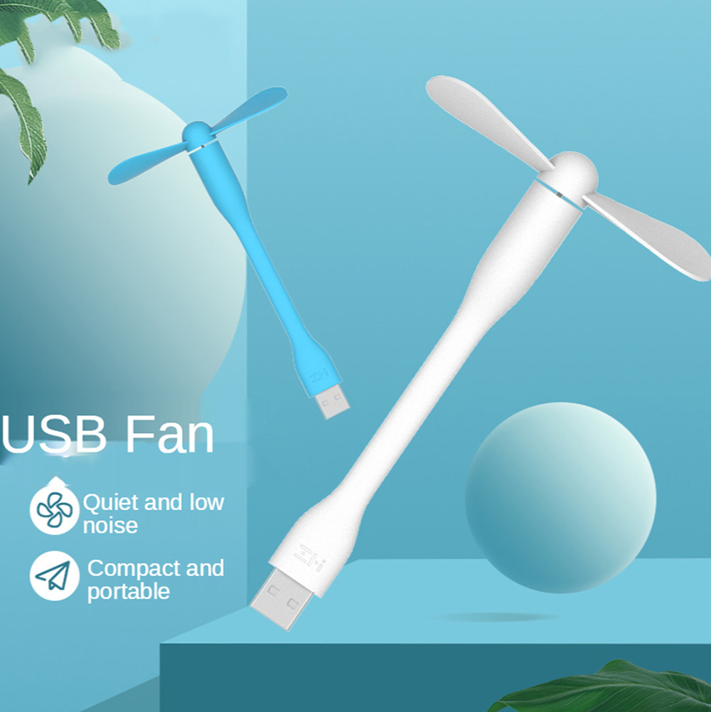 USB fan quiet and low noise compact and portable