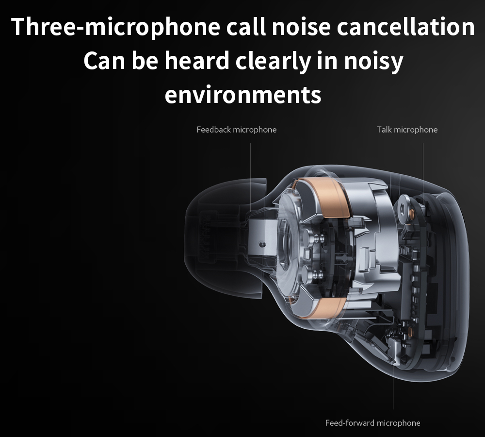 Three-microphone call noise cancellation 
