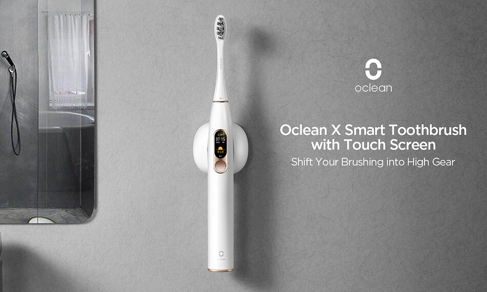 Oclean X smart toothbrush with touch screen