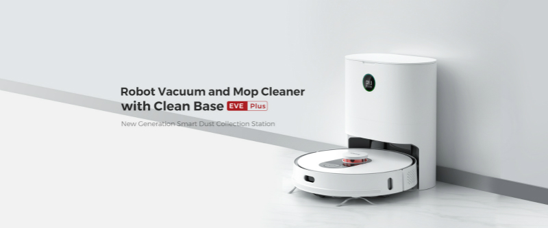 ROIDMI Robot Vacuum and Mop Cleaner with Clean Base EVE Plus Global Version Wholesale